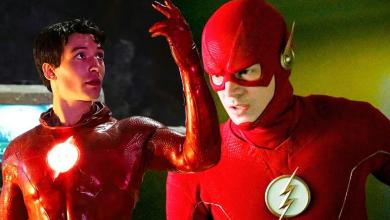 El video flash de Grant Gustin y Ezra Miller muestra efectos visuales de trajes tremendamente diferentes