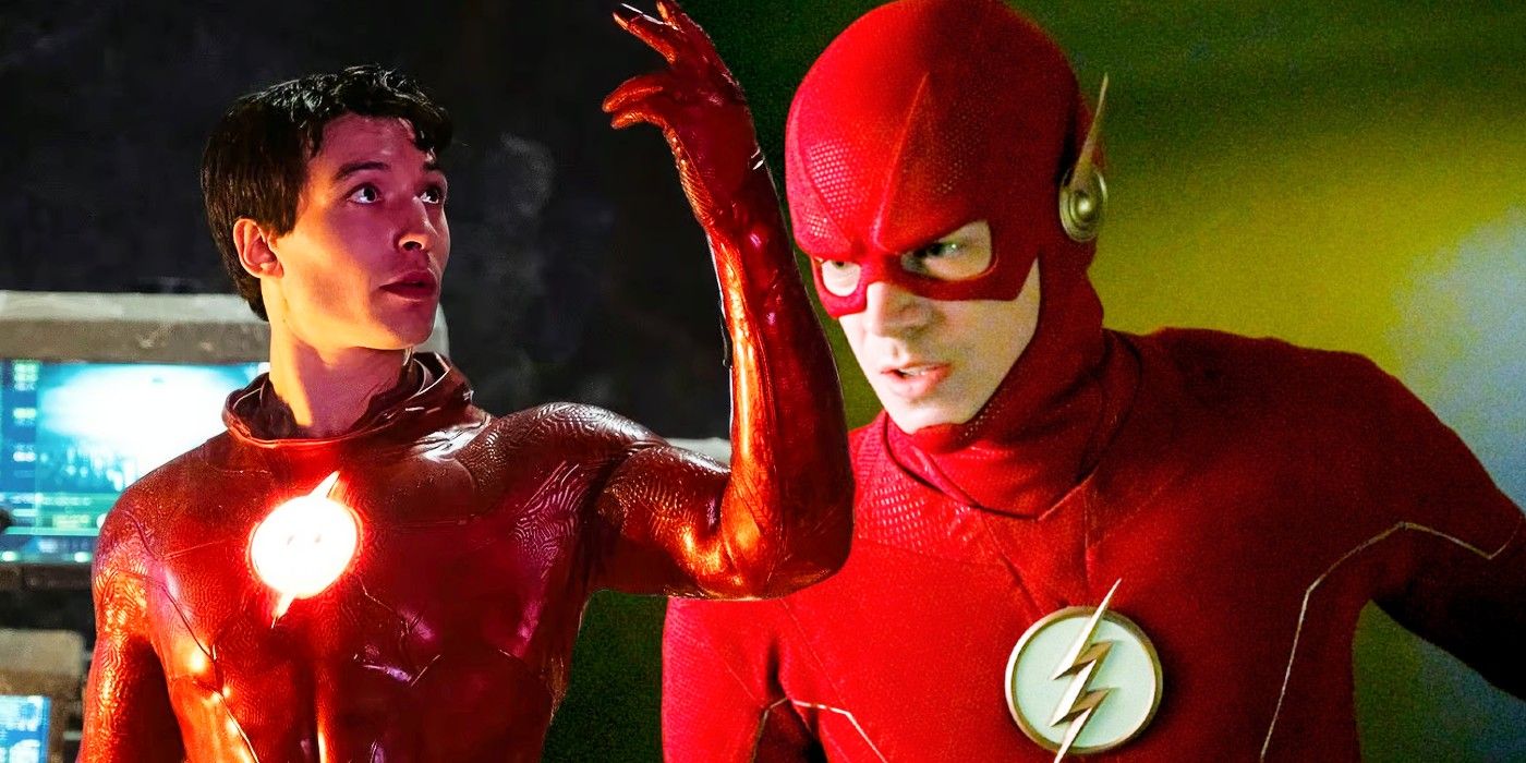 El video flash de Grant Gustin y Ezra Miller muestra efectos visuales de trajes tremendamente diferentes