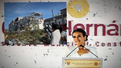 En medio de la catástrofe...alcaldesa de Chilpancingo rinde informe de gobierno y festeja