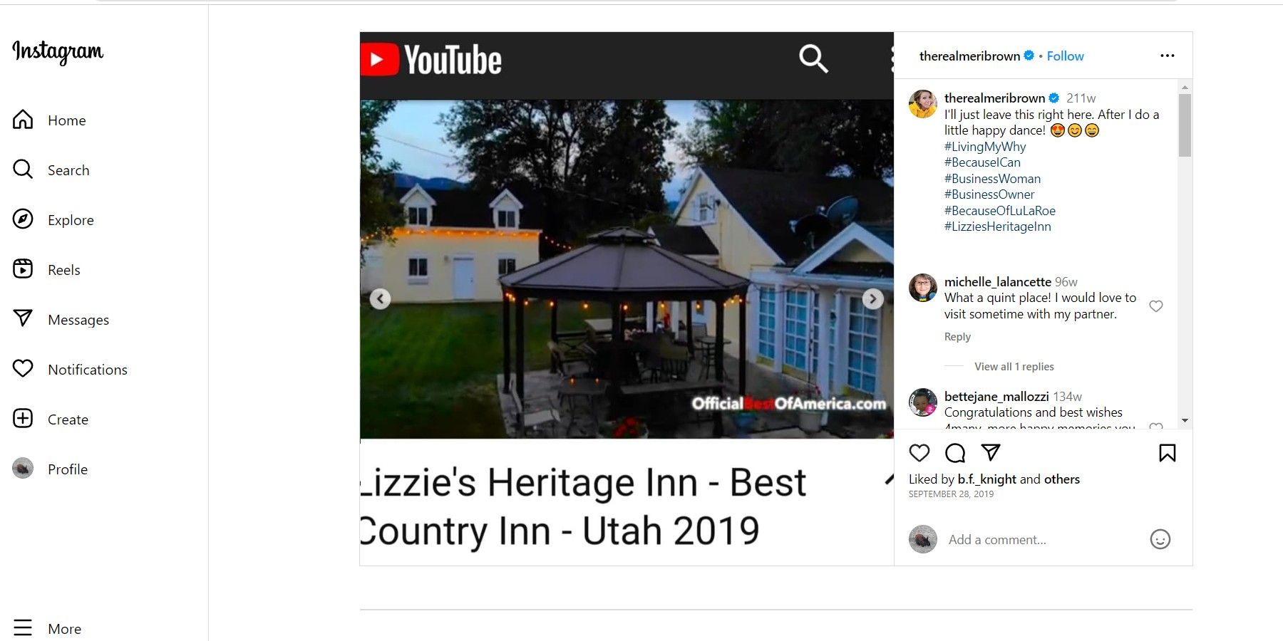 meri b y b hermana esposas toma exterior del patio trasero y la glorieta