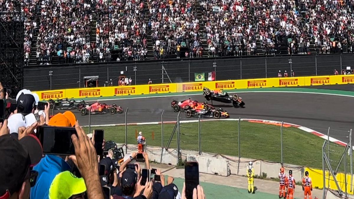 F1: Lamenta Leclerc percance que dejó fuera a Checo Pérez del GP de México | Video