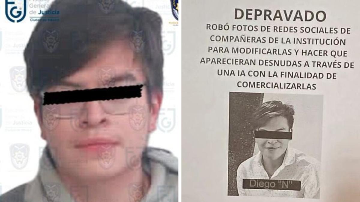 Fiscalía arresta a estudiante de IPN acusado de alterar con IA miles de fotos de alumnas y venderlas como contenido íntimo