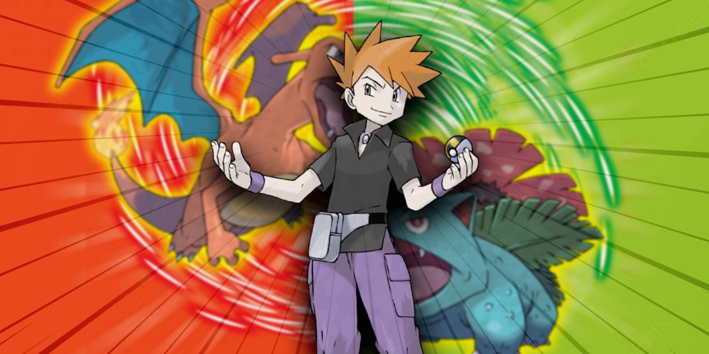 Le debes una disculpa a Pokémon Rojo Fuego y Azul, el rival de Verde Hoja