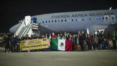 Llega a México segundo avión desde Israel con 144 connacionales; 287 personas fueron repatriadas