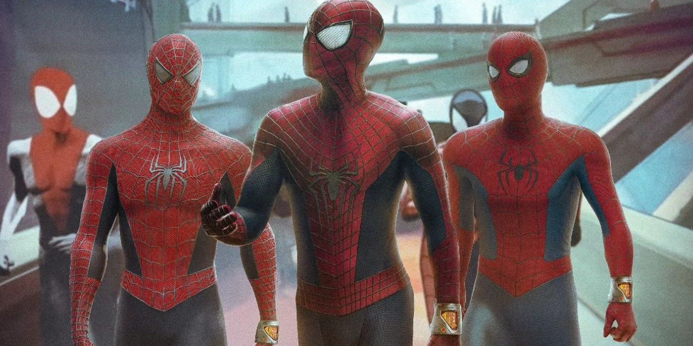 Los 3 Spider-Men de acción real unen fuerzas en Spider-Man: Beyond The Spider-Verse Fan Art