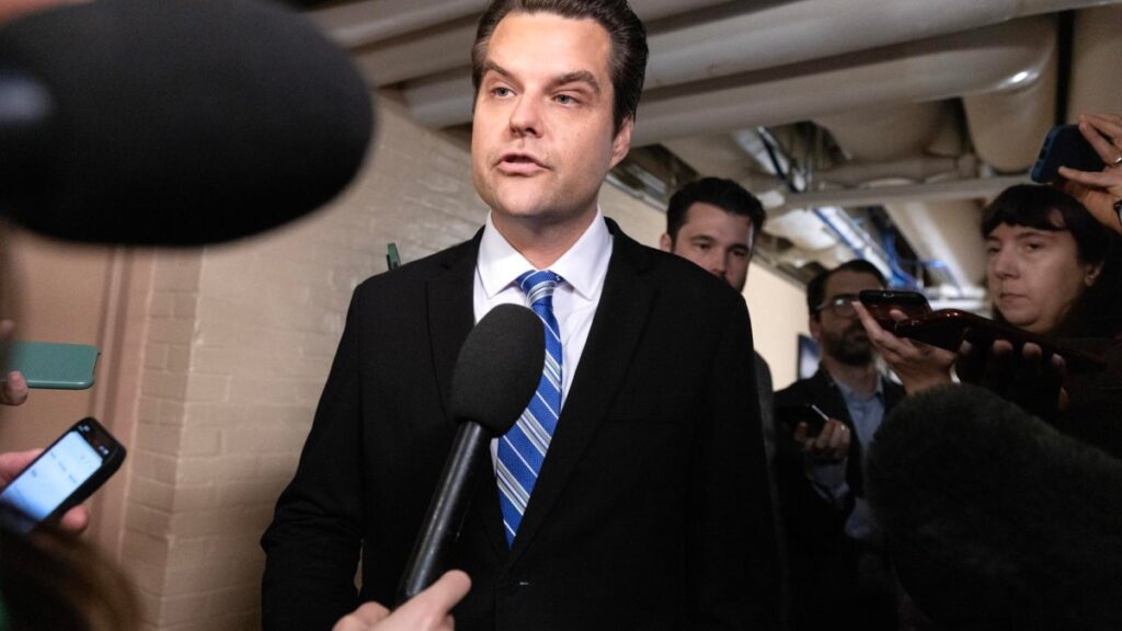 Matt Gaetz dice que tomará medidas para destituir a Kevin McCarthy