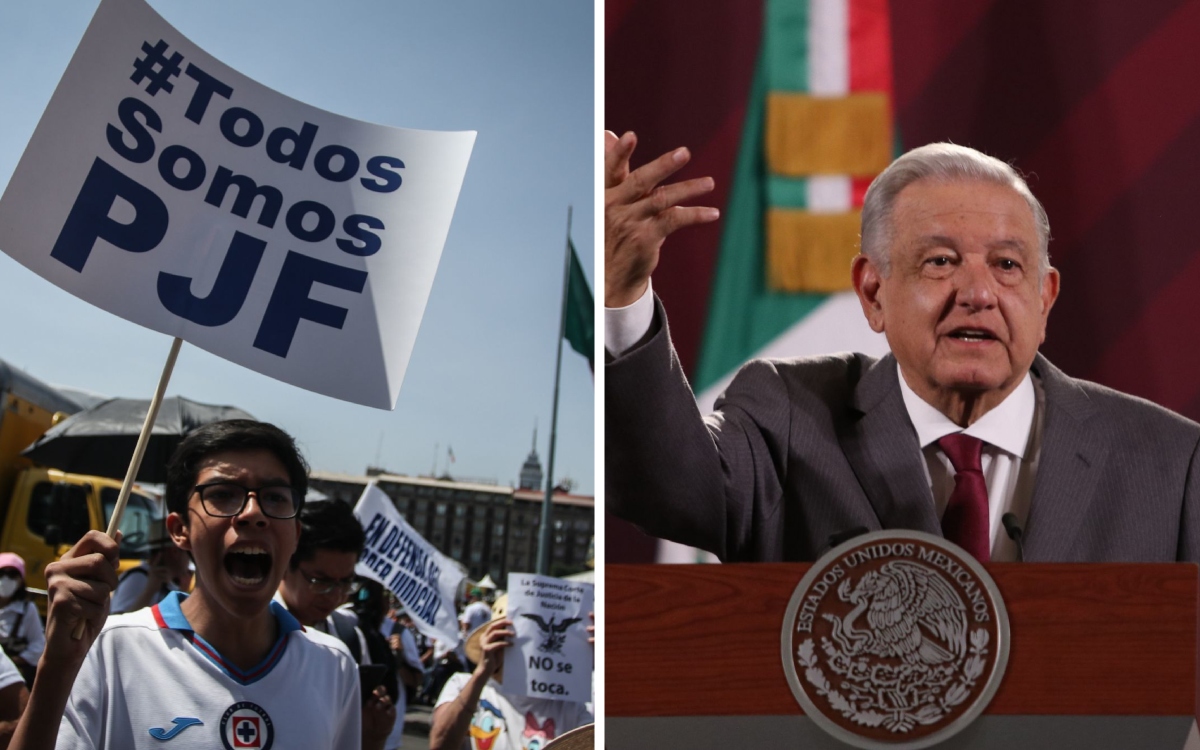 No participaron muchos en marcha de Poder Judicial; nos creyeron: AMLO