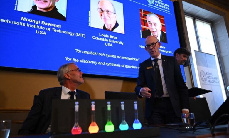 Otorgan el Nobel de Química a tres científicos por su labor con diminutos puntos cuánticos
