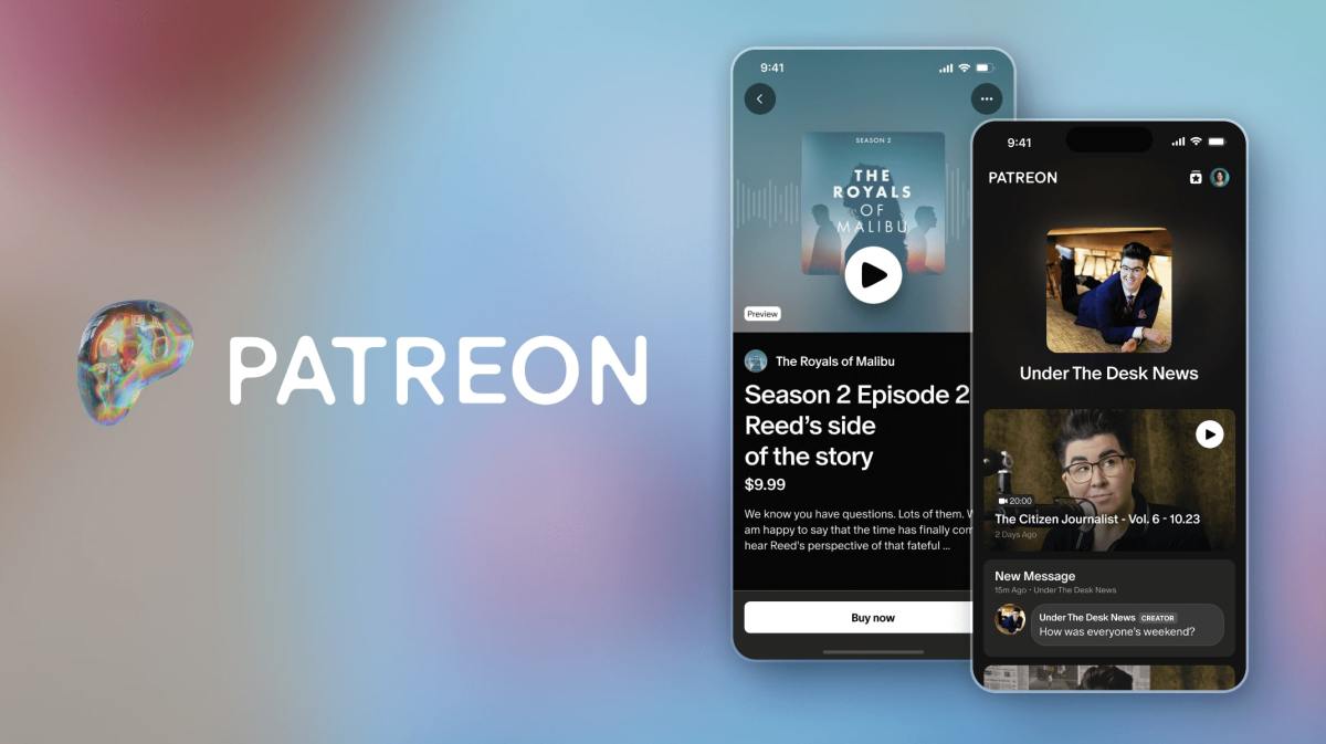 Patreon estrena nuevas funciones, una aplicación rediseñada y una nueva apariencia