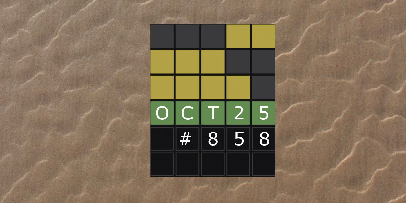 Respuestas y sugerencias de Wordle de hoy para el 25 de octubre de 2023 (rompecabezas n.° 858)