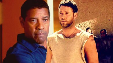 Se detalla el papel misterioso de Denzel Washington en Gladiator 2, Ridley Scott se burla del "chico rico" con "Grudge"