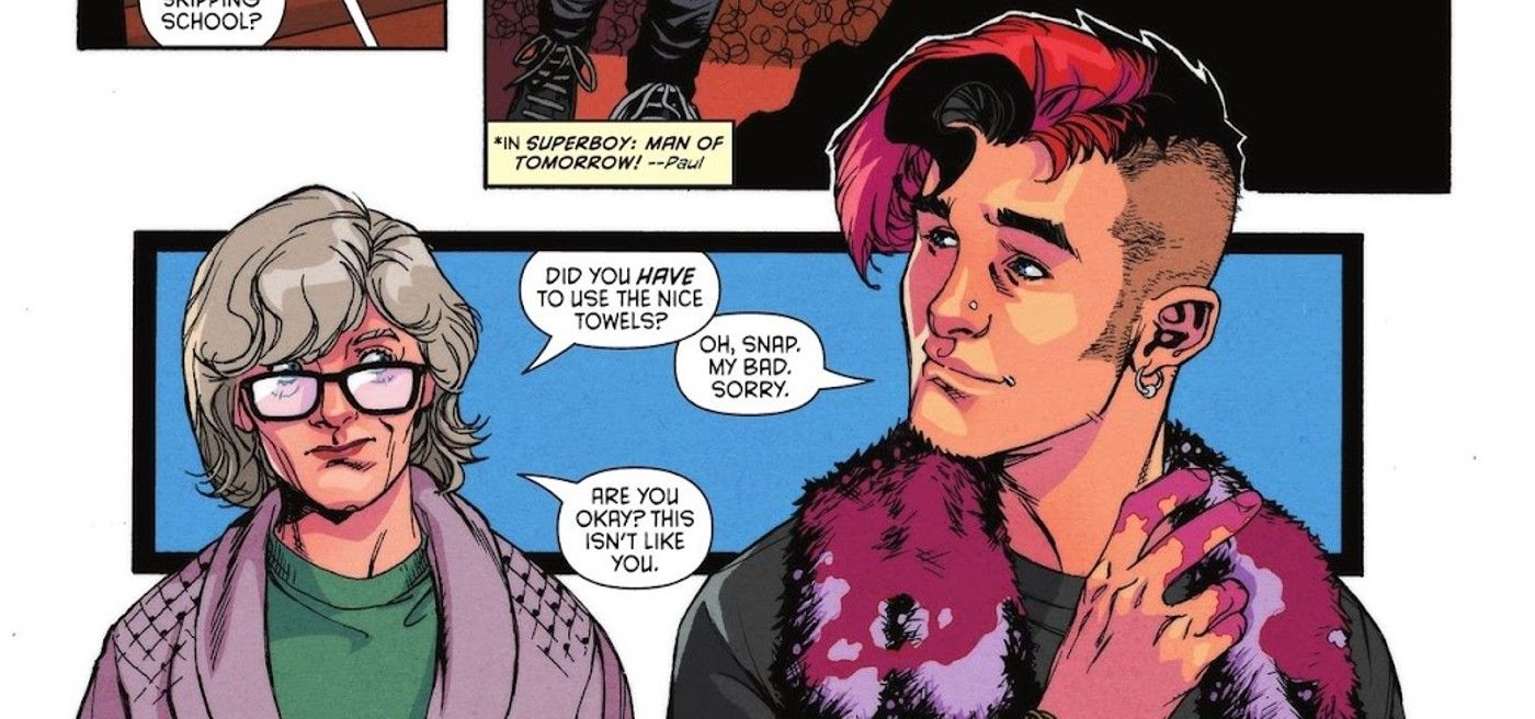 Superboy arruina las toallas de Ma Kent