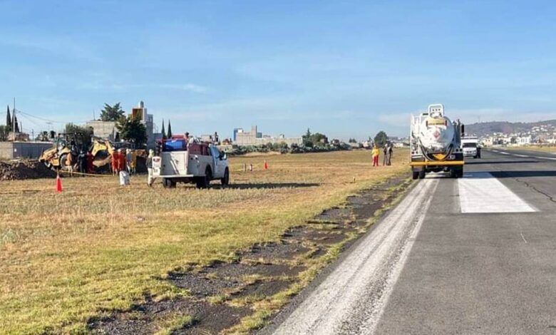 Suspenden clases en Pachuca por derrame de combustible en aeropuerto
