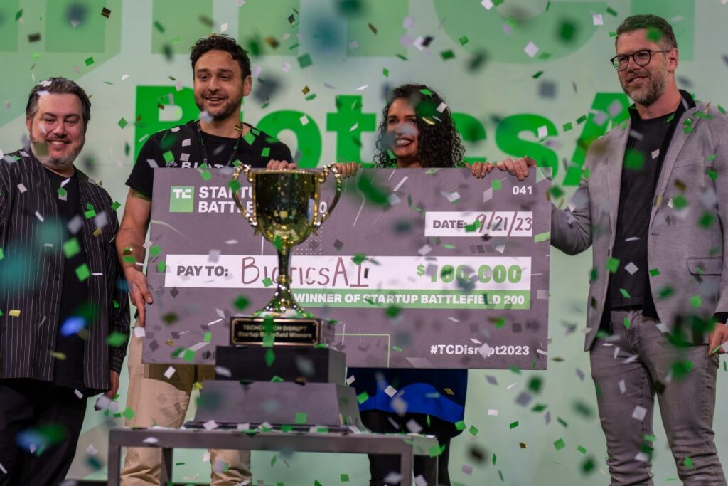 Y el ganador de Startup Battlefield en Disrupt 2023 es.  .  .  BióticaAI