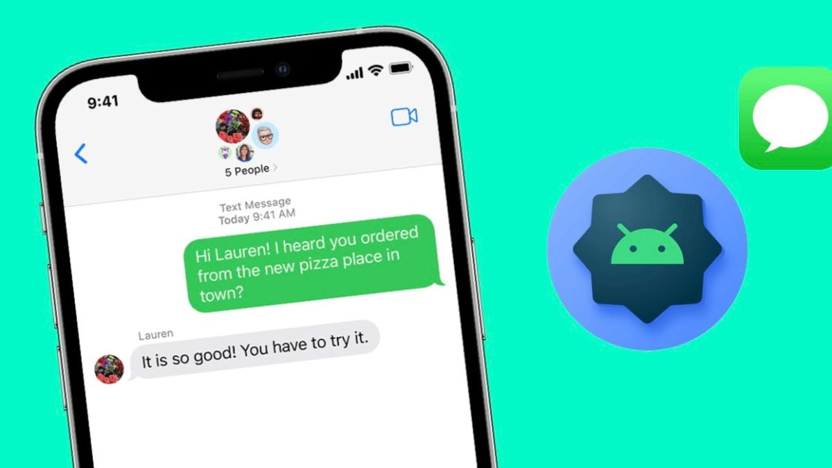 ¿Puedes nombrar un texto grupal en iPhone con usuarios de Android?