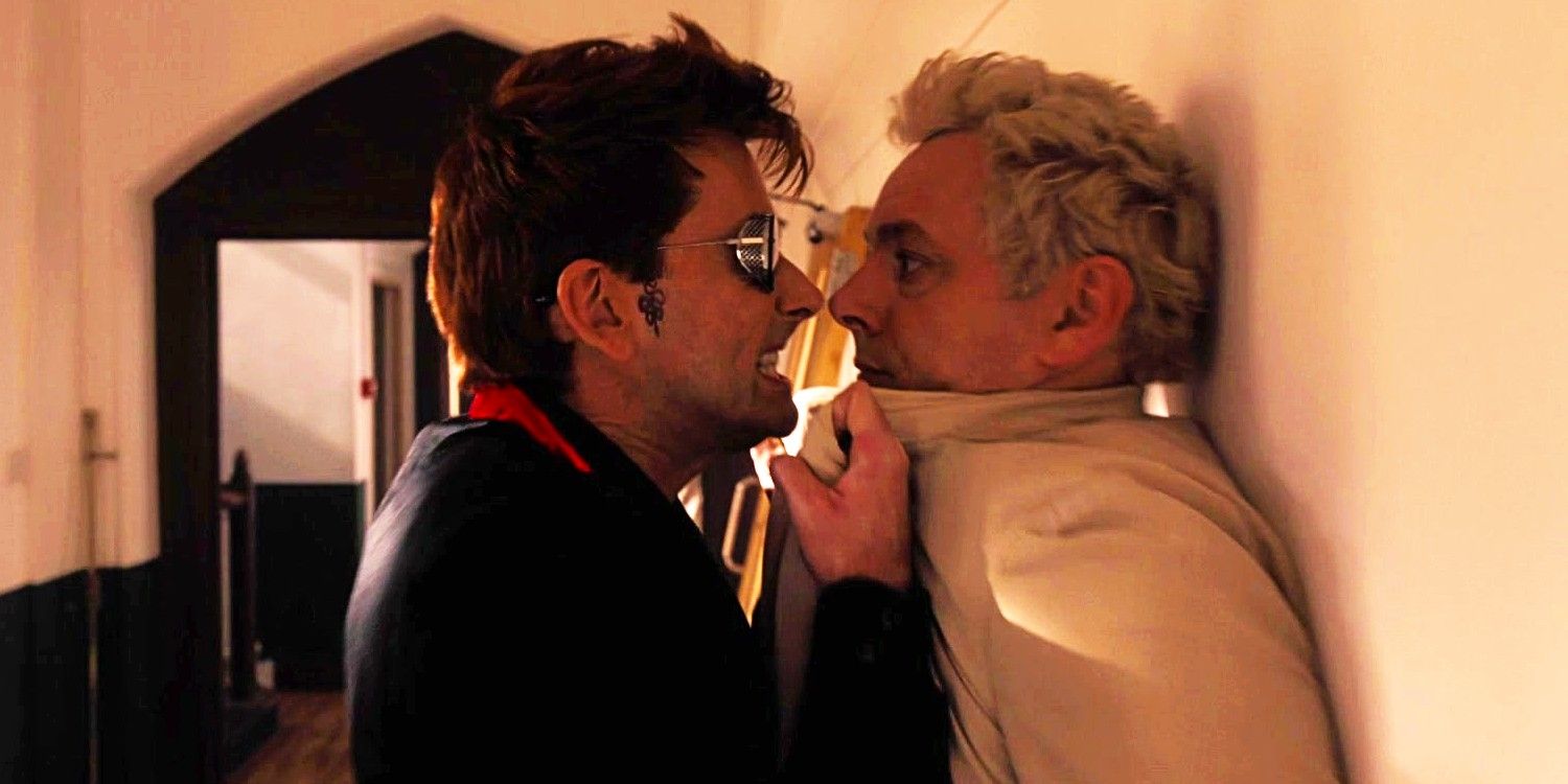 El arte estilizado de Good Omens muestra el alcance de la relación de Crowley y Azirafel