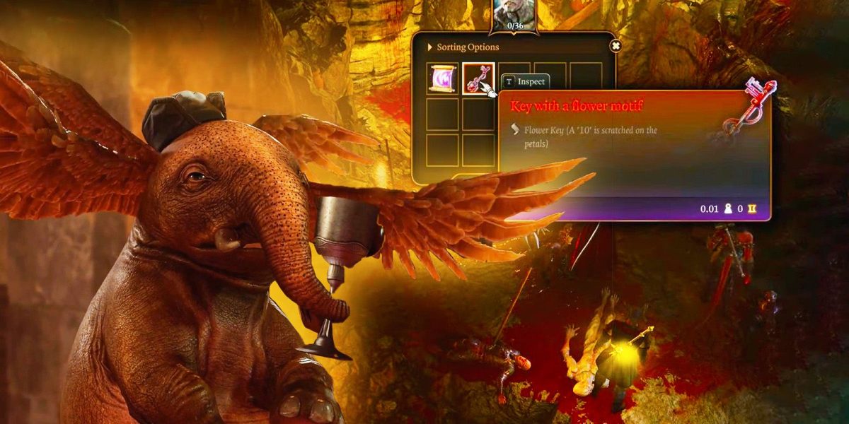 Baldur's Gate 3: dónde usar la llave de flor extraña