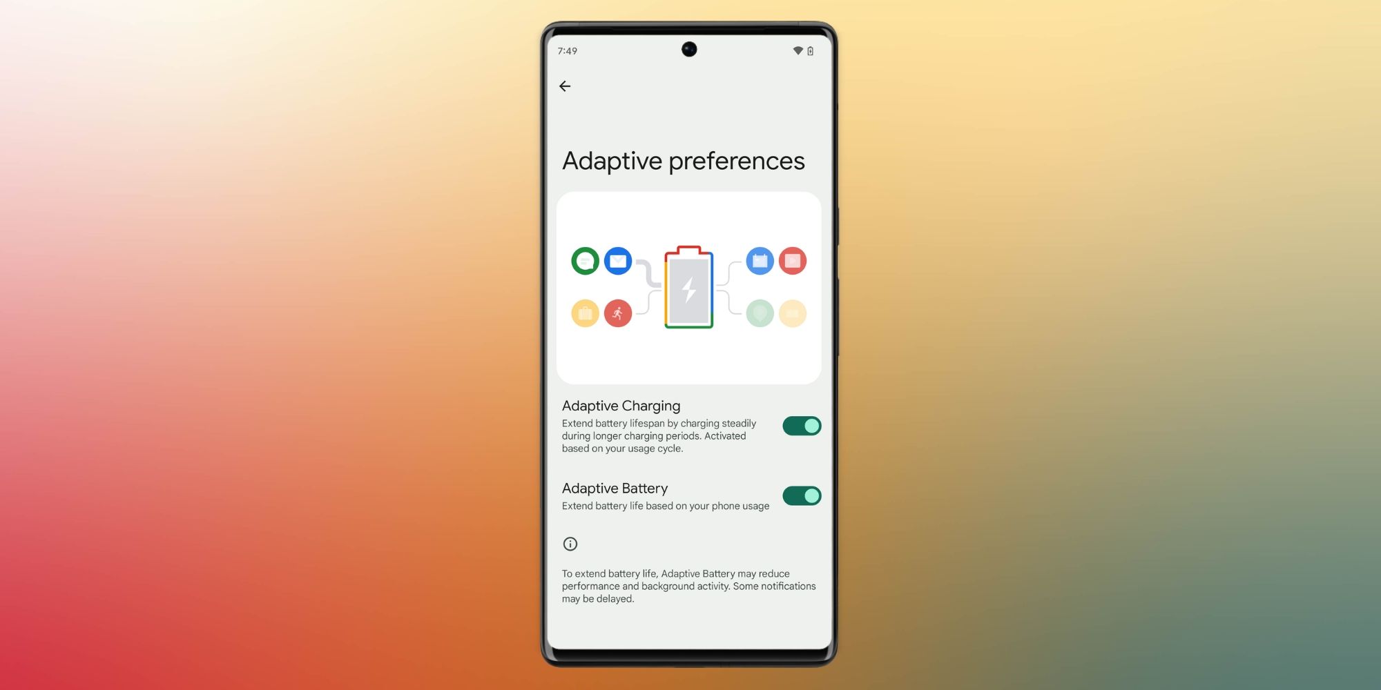 Carga adaptativa en el Pixel 7: qué es y cómo usarla