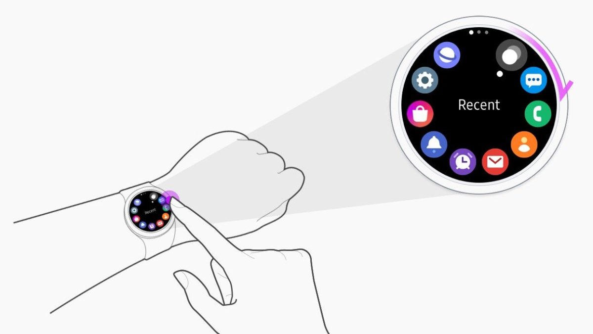 Cómo apagar el bisel táctil en un reloj Galaxy