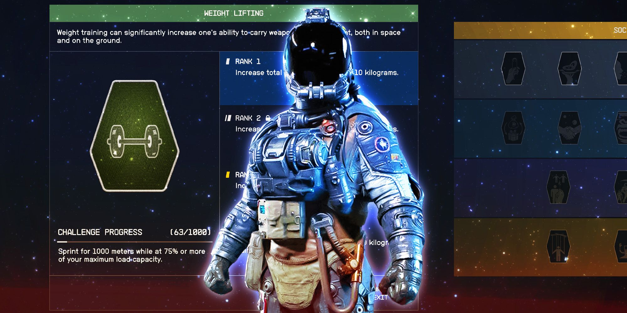 Cómo aumentar el peso de transporte en Starfield