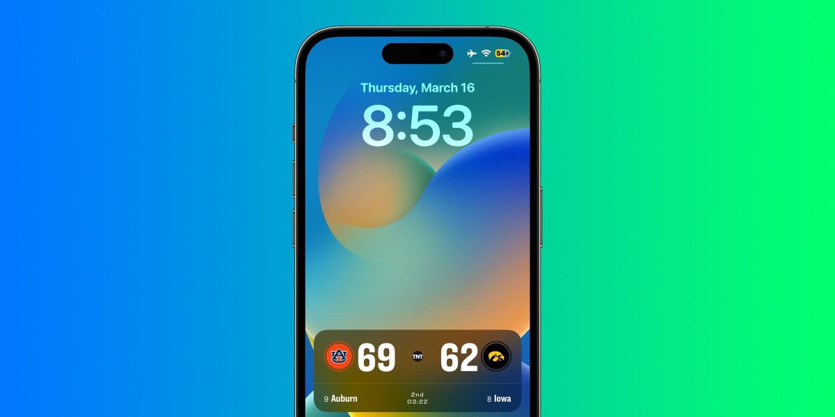 Cómo ver las puntuaciones de March Madness en vivo en la pantalla de bloqueo de tu iPhone
