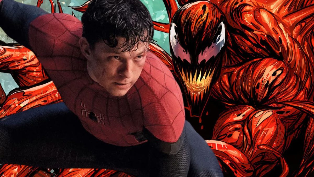 El Spider-Man de Tom Holland es corrompido por el simbionte Carnage en un aterrador arte del MCU