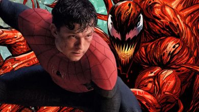 El Spider-Man de Tom Holland es corrompido por el simbionte Carnage en un aterrador arte del MCU