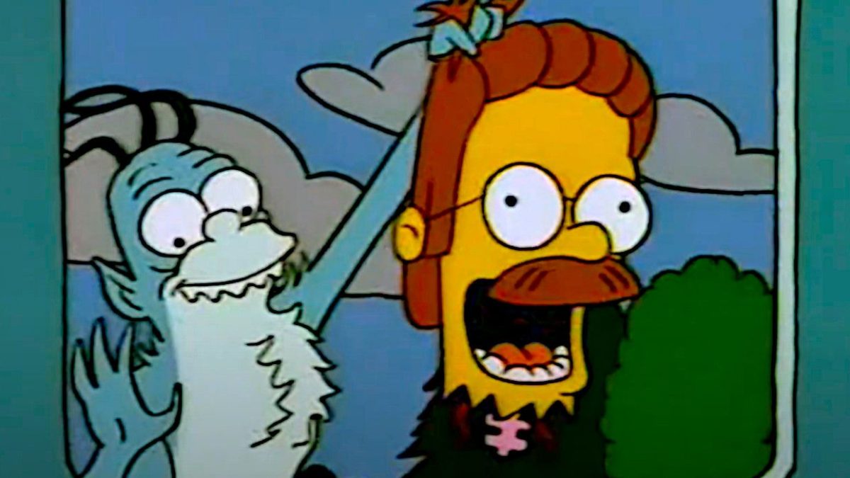 El cosplay de Los Simpson tiene un Flandes decapitado en una parodia clásica de Twilight Zone