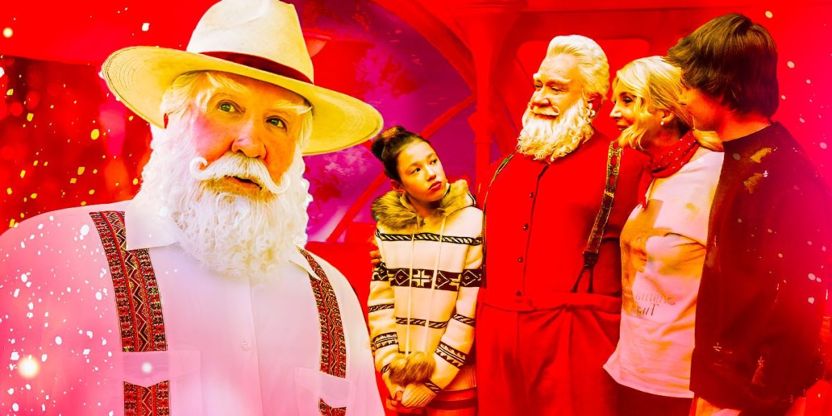 El reparto y la guía de personajes de Papá Noel