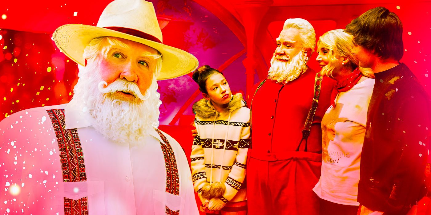 El reparto y la guía de personajes de Papá Noel