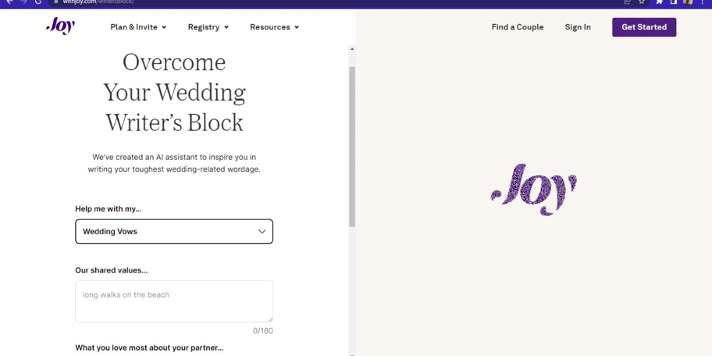 Esta herramienta de inteligencia artificial escribirá sus votos matrimoniales por usted