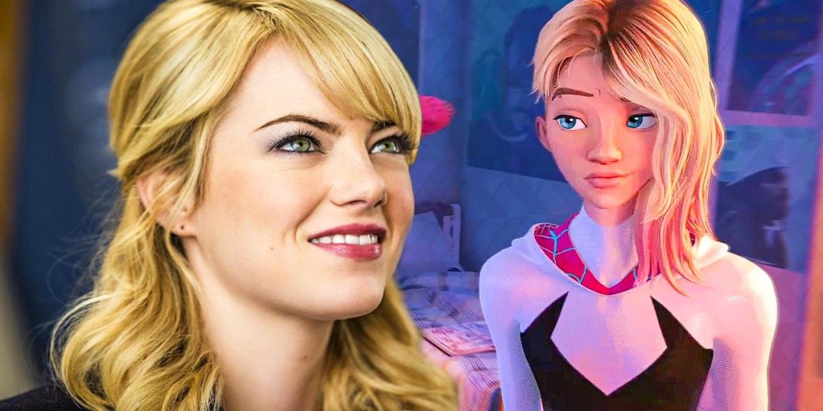 Gwen Stacy de Emma Stone luce fantástica en Spider-Man: A través del arte estilo Spider-Verse
