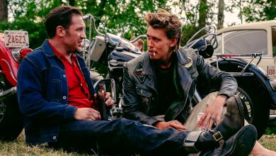 Imágenes de Bikeriders: Austin Butler y Tom Hardy Bond después de una pelea en la nueva película de motociclistas de los años 60