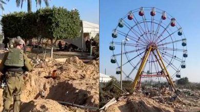 Israel exhibe supuesto túnel de Hamás bajo parque de diversiones en Gaza