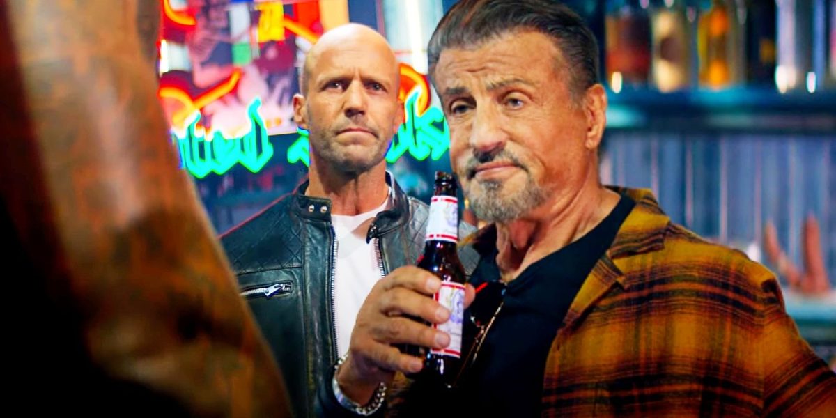 Jason Statham y Sylvester Stallone se unen para una pelea en un bar en el clip de Expendables 4