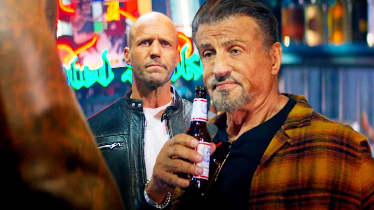Jason Statham y Sylvester Stallone se unen para una pelea en un bar en el clip de Expendables 4