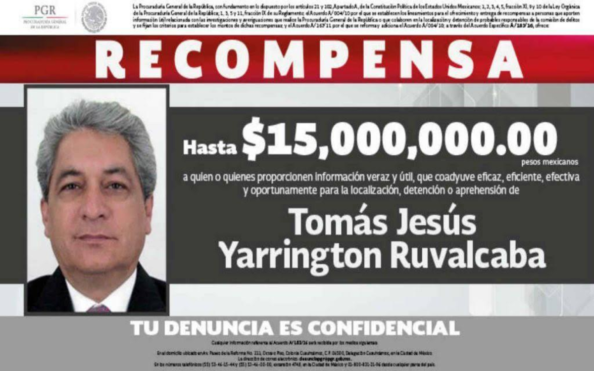 Juez acepta revisar sentencia del ex gobernador Tomás Yarrington y podría quedar en libertad