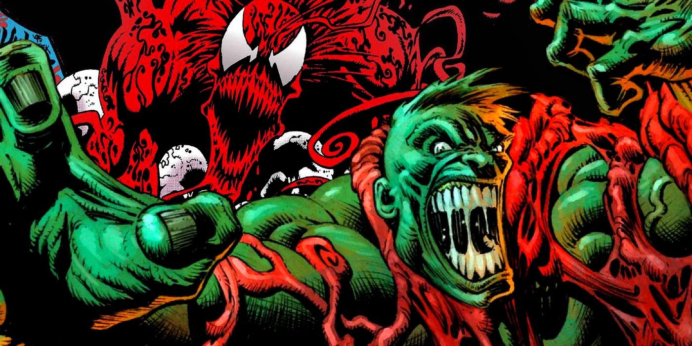 La fuerza máxima de Carnage es tan alta que incluso Hulk recibió una paliza