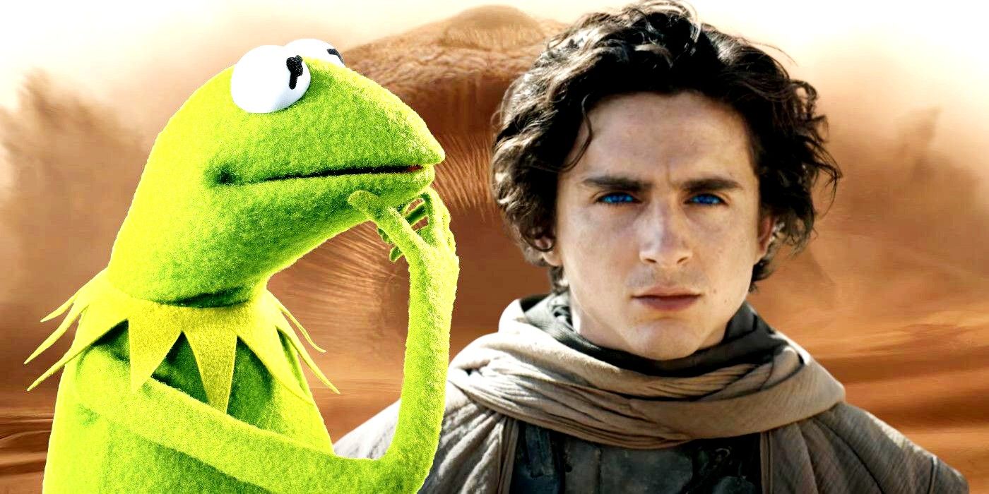 La rana Kermit se convierte en el Mesías de Arrakis en el arte cruzado de Dune y Muppets