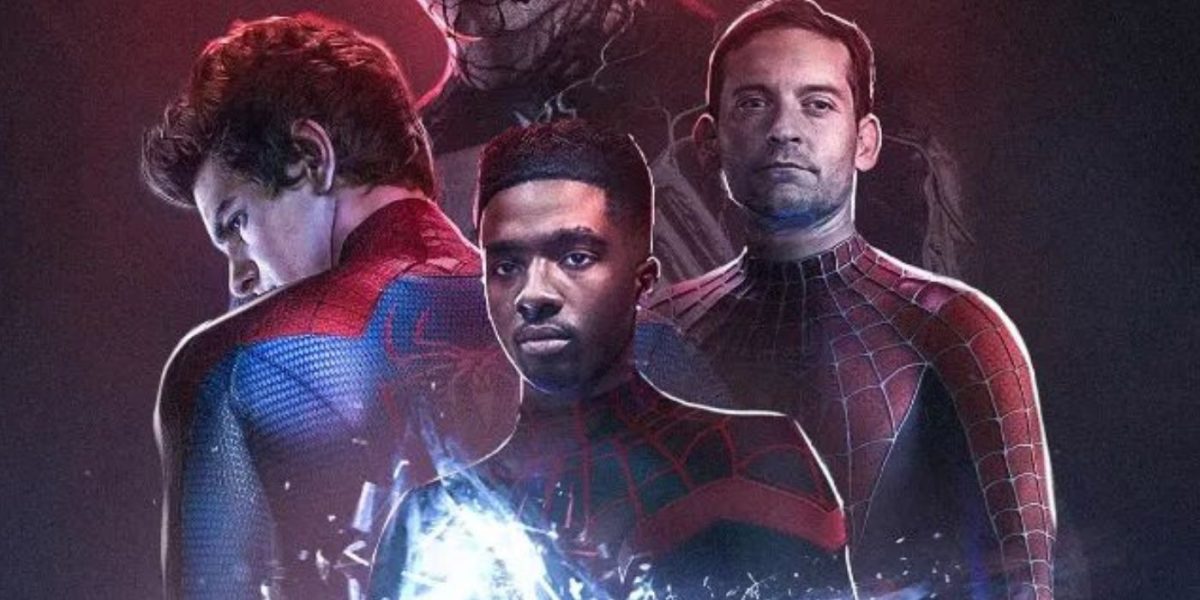 Las variantes animadas y de acción en vivo de Spider-Man unen fuerzas en un fan art épico de Spider-Verse