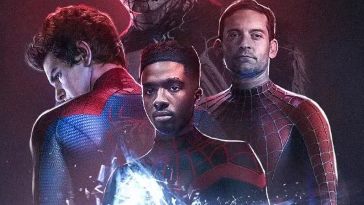 Las variantes animadas y de acción en vivo de Spider-Man unen fuerzas en un fan art épico de Spider-Verse
