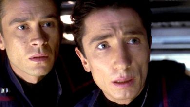 Los actores Enterprise's Trip y Reed recrean el episodio clásico del Shuttlepod de Star Trek
