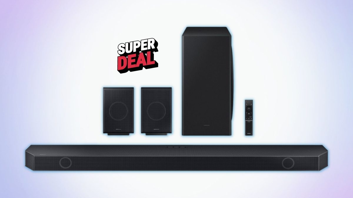 Oferta increíble que reduce $ 400 de descuento en la barra de sonido con parlantes de la serie Q de Samsung