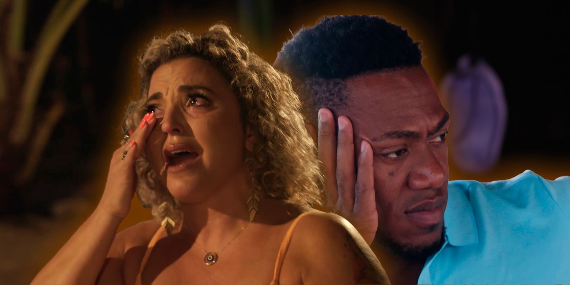 Daniele Gates llorando y Yohan Geronimo en Prometido de 90 días: al revés