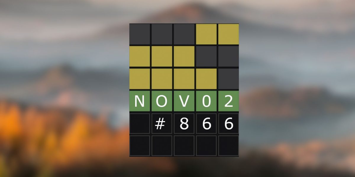 Respuestas y sugerencias de Wordle de hoy para el 2 de noviembre de 2023 (rompecabezas n.° 866)