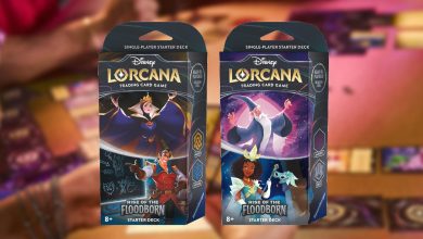 Revisión de las barajas de inicio Rise of the Floodborn de Disney Lorcana