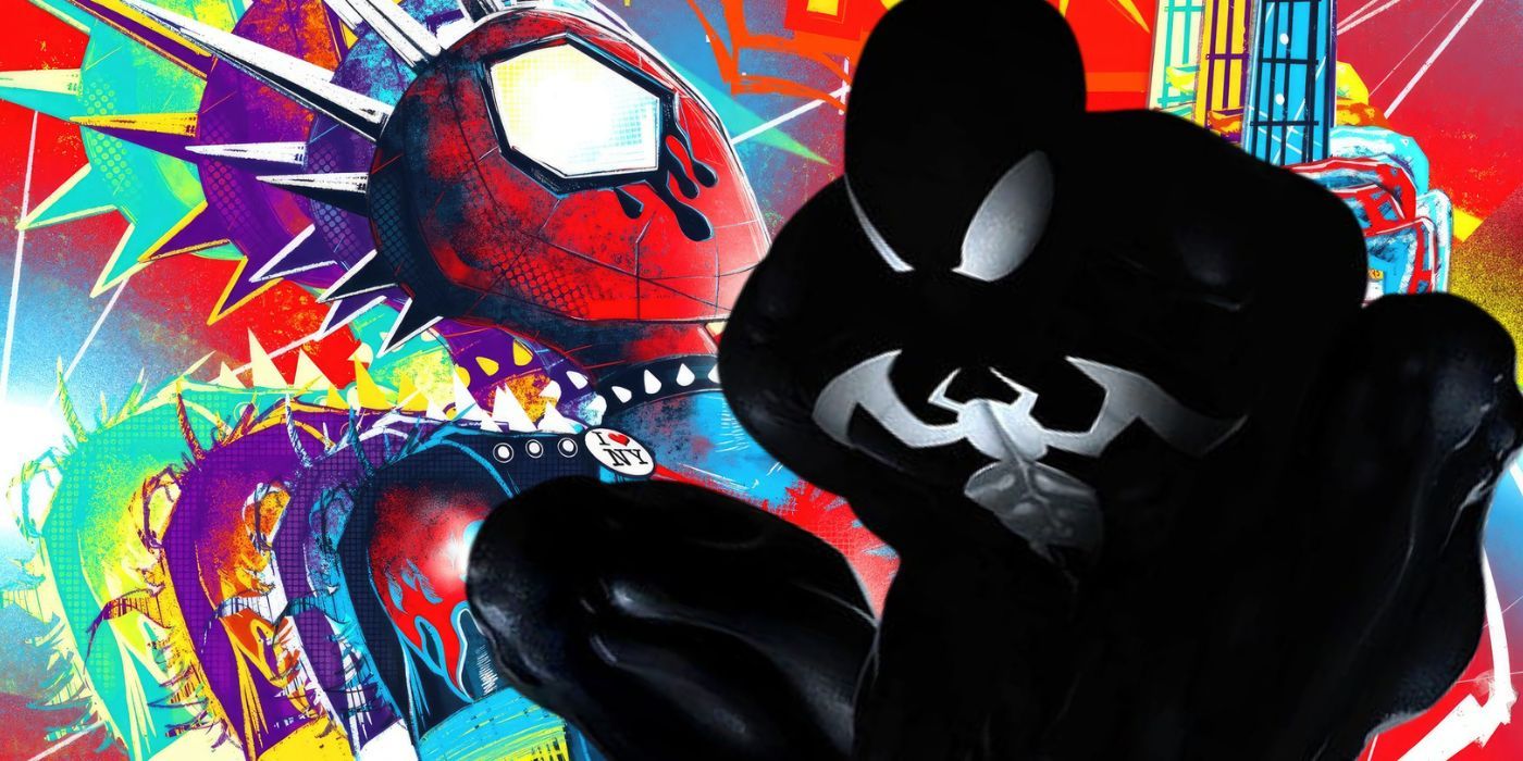 Spider-Punk abraza el simbionte de Venom en todo el arte cruzado de Spider-Verse