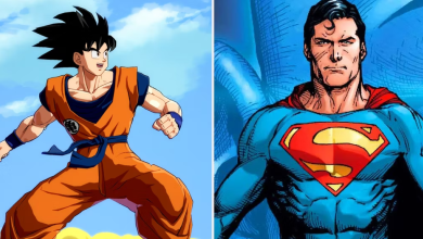 Superman y Goku se encuentran durante sus orígenes idénticos en Genius Fanart