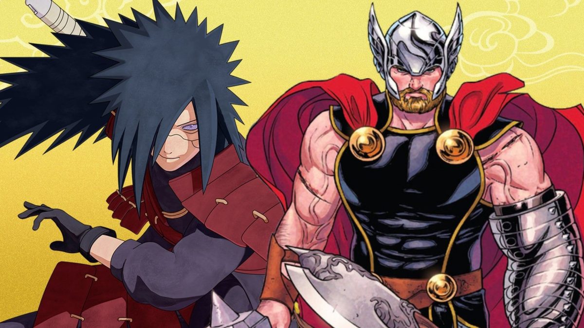 Thor vs Madara une a Naruto y Marvel Fandom en un Fanart asombroso