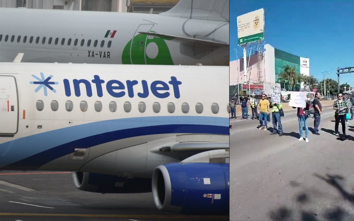 Trabajadores de Interjet se manifiestan por impagos del síndico